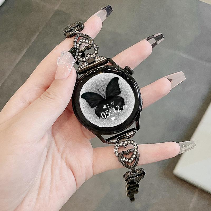 Women Strap For COLMI M40 M41 M42 V31 V23 V68 p60 P28 P18 P16 P12 P71 C81 C80 C63 C61 C60 i20 i30 Metal diamond watchband chain