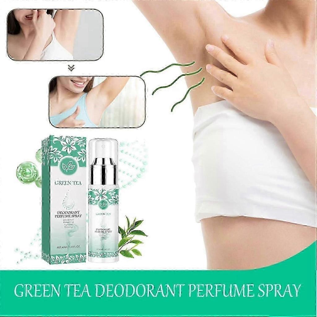 Green Tea Underarm Deodorant Spray, Natural Green Tea Antiperspirant Underarm Toner, Green Tea Whole Body Deodorant Spray