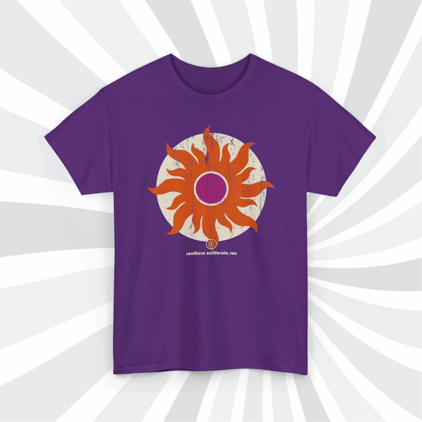 Southern California Sun 1974 WFL Football Grunge Logo T shirt M