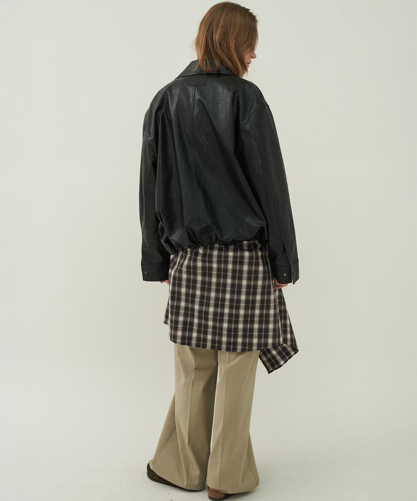 Mott Leather Two-Way Blouson - Black