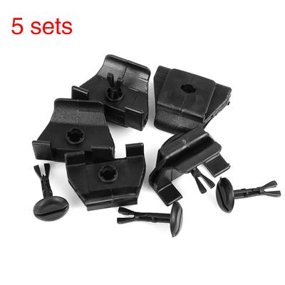 5 jeux de clips de couverture de pare-choc avant, pour Toyota, 53879, 58010, 47749, 58010