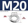 Chamfered Flat Washer 304 Stainless Steel, Blue-White Zinc, Black Zinc, GB97.2, Shim M5 M8 M16