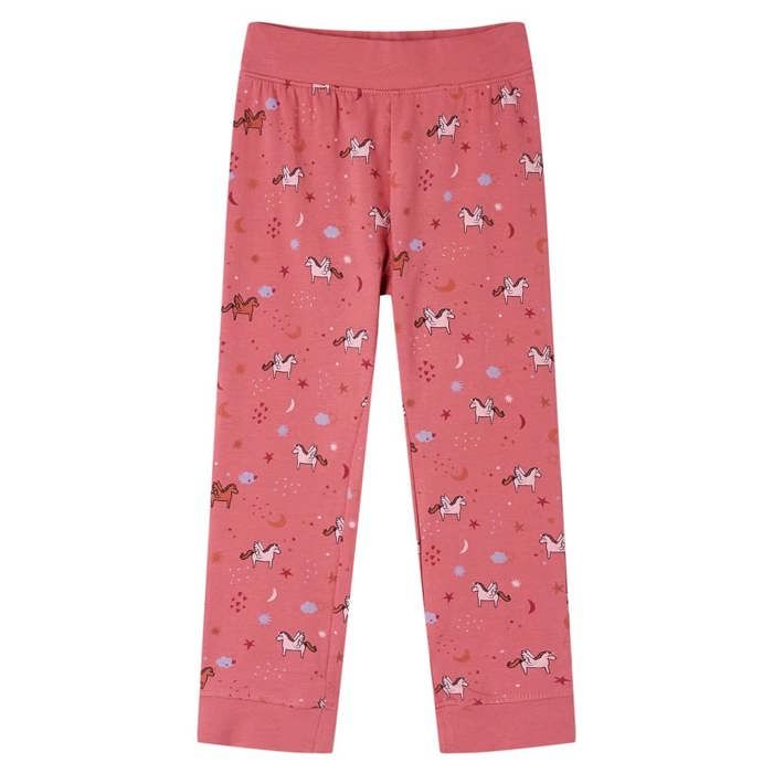 Children's Long-sleeved Pajamas Antique Pink 5 Sizes Available