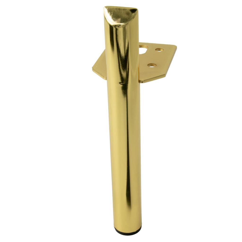 Furniture leg Pin gold chrome leg 15 cm
