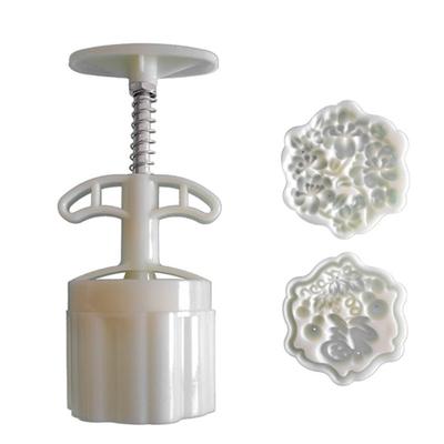 Moon Cake Molds 75g Capacity Flower and Gourd Pattern Easy Press for Baking