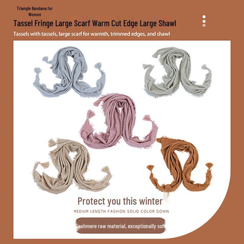 Luda Hua Women's 100% Cashmere Plaid Shawl Scarf