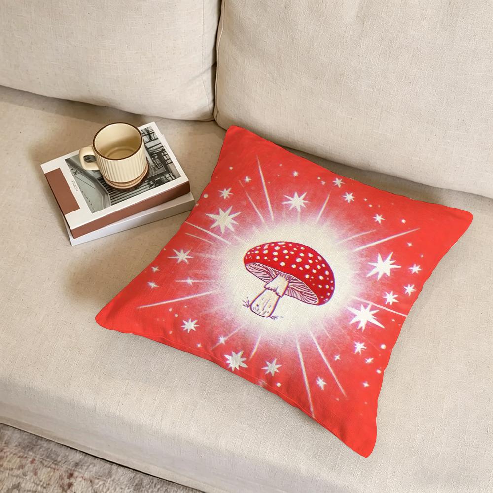 G-Glowing Fruits Cushion Cover Fabric Soft Furnishing,Pillowcase, Cushion Cover, Sofa Pillow, Home Decoration