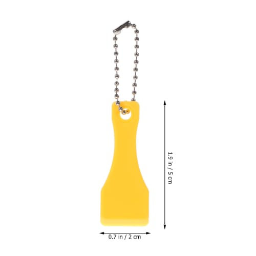 Operitacx 10-Piece Lottery Ticket Scraper, Plastic Lottery Scratcher, Scoop-Shaped Scraper, Lottery Ticket Scratch Tool, Lottery Scratcher Key Ring, L