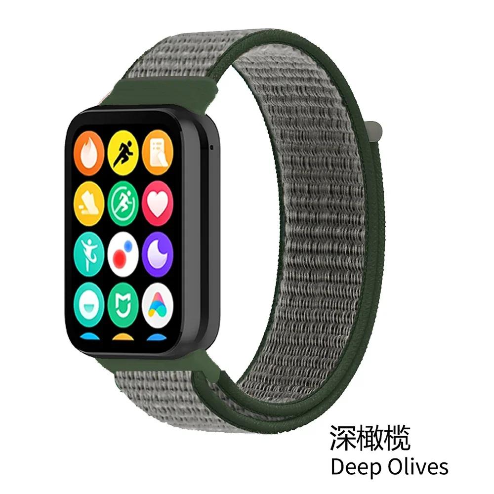 

Nylon Loop Strap for Xiaomi Mi Band 9/8 Pro Bracelet AccessoriesCorrea for Redmi Watch 5/4 Belt Smartwatch Replacement Wristband For Miband 9 8 Pro