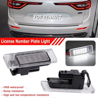 Für Renault Megane 4 Scenic IV Twingo Kangoo Koleos MK2 Clio IV V Logan Sandero Dacia Duster 2x LED Kennzeichenleuchte