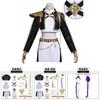 Kpop Demon Hunters Anime Character Black Gold Halloween Role Playing Costume With Pu Leather