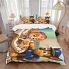 Police Puppies Patrol Printed 3pcs Bedding Set Soft Microfiber 1 Duvet Cover And 2 Pillowcases Home Bedroom Decor Xmas Gift K1898