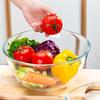 Grande Ciotola in Vetro Resistente al Calore per Frutta, Insalata, Noodles, Zuppa e Impasto