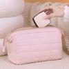 Solid Color Cosmetic Storage Bag Large Capacity Travel Toiletry Bag Women Makeup Bag  Camping