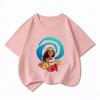 Disney 'Moana 2' Summer New Children's T-Shirt Short Sleeve Comfortable and Breathable Suitable for Boys and Girls