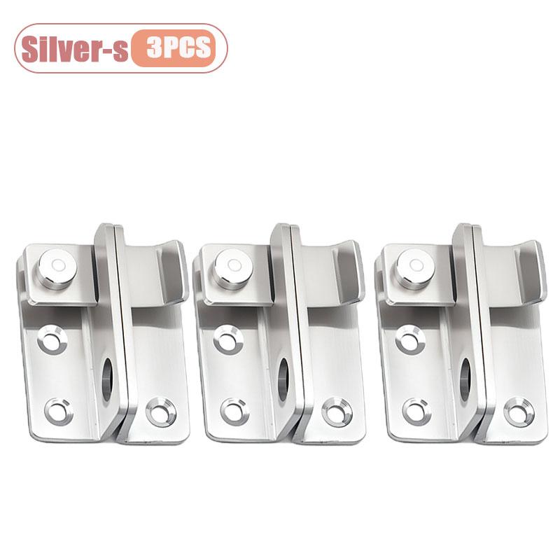 1-10PCS Heavy Duty Stainless Steel Locking Bolt for Cabinet Wardrobe with Lock and Latch for Bathroom Security Door