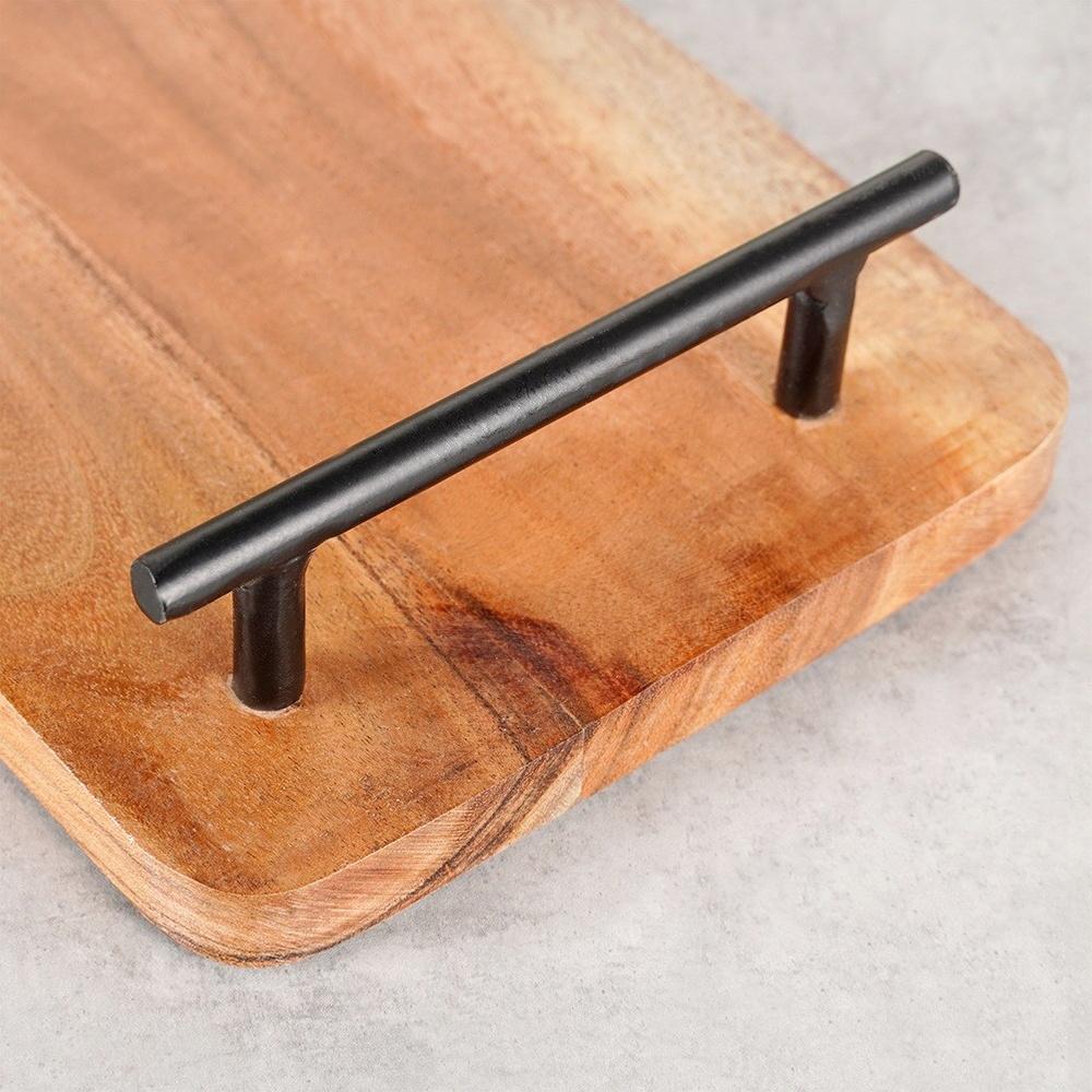 Wooden Serving Tray for Snacks, Meats, and Cheeses 30x15cm