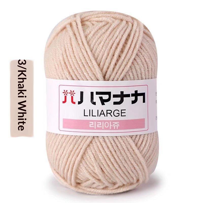 4Pcs Diy Baby Milk Sweet Soft Cotton Knitting Wool Yarn Thick Fiber Velvet Yarn Hand Knitting Wool Crochet Yarn For Diy Sweater