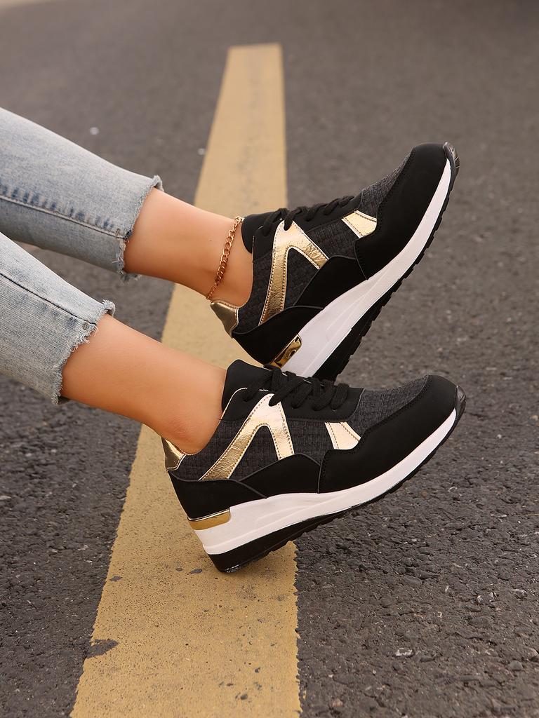 Fashion 2025 Women's Mesh Sneakers Patchwork Lace Up Flat Shoes for Women Lightweight Female Shoes Classic Versatile Zapatillas De Mujer