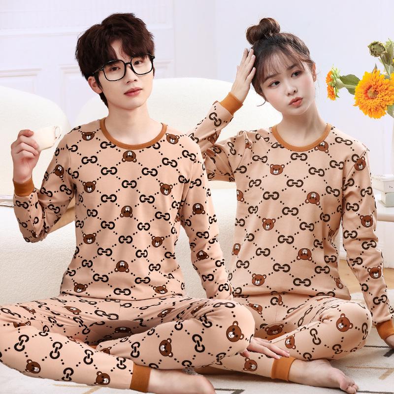 Children's Cotton Underwear & Pajama Set: Warm Wool Sweater, Bottoms for Boys & Girls, Autumn/Winter Comfort