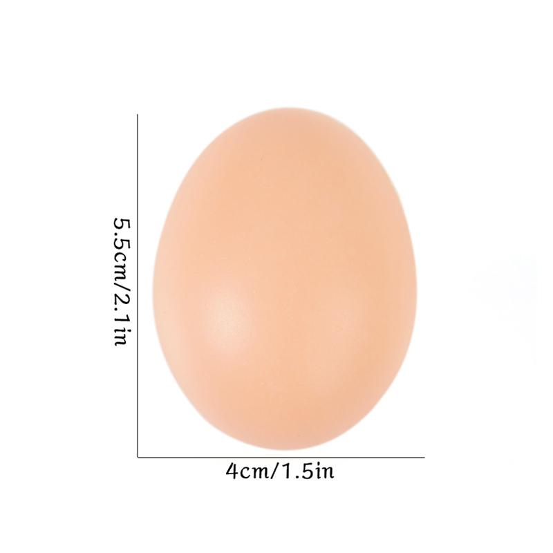 10/20PCS Plastic Fake Egg Easter Hens Hatch Nest Eggs DIY Painting Craft Kids Educational Toy Gift 2024 Spring Home Decoration