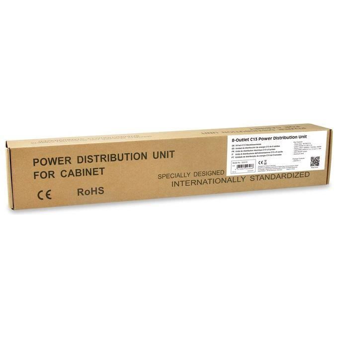 Equip 333310 unité de distribution d'énergie 8 sortie(s) ca 1u noir