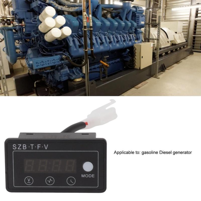 Generator Digital Display Meter Accurate Quick Response Engine Voltage Meter 90-250V