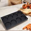 8-Hole Grilled Sausage Pan Rust Proof Meat Fryer Plate Wear Resist Bread Mold Pan for Homemade French Bread Pan