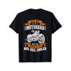 Unisex Funny German Motorcycle Grandpa T-Shirt - Opa Biker Gift with Motorrad Graphic & German Text, All-Season Casual Round Neck Short Sleeve Tee for
