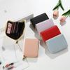 Women's Solid Color Accordion Card Holder - Lychee Pattern, Large Capacity, Multi-Card Slot, Simple Coin Purse Trend