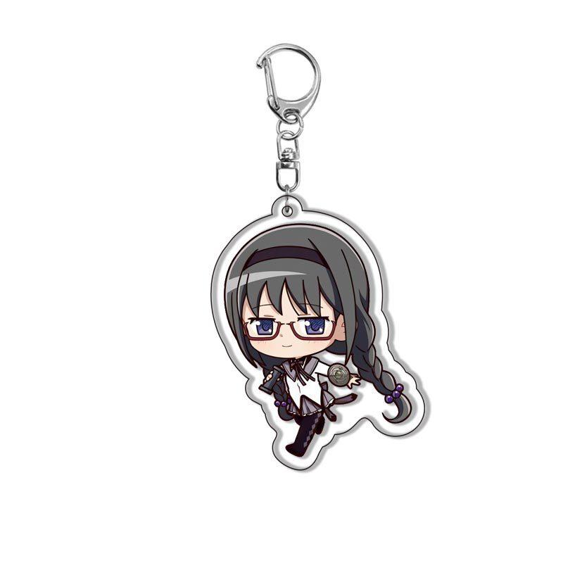 Anime Acrylic Keychain Puella Magi Madoka Magica Character Pendant Keyring for Bag Cosplay Gifts