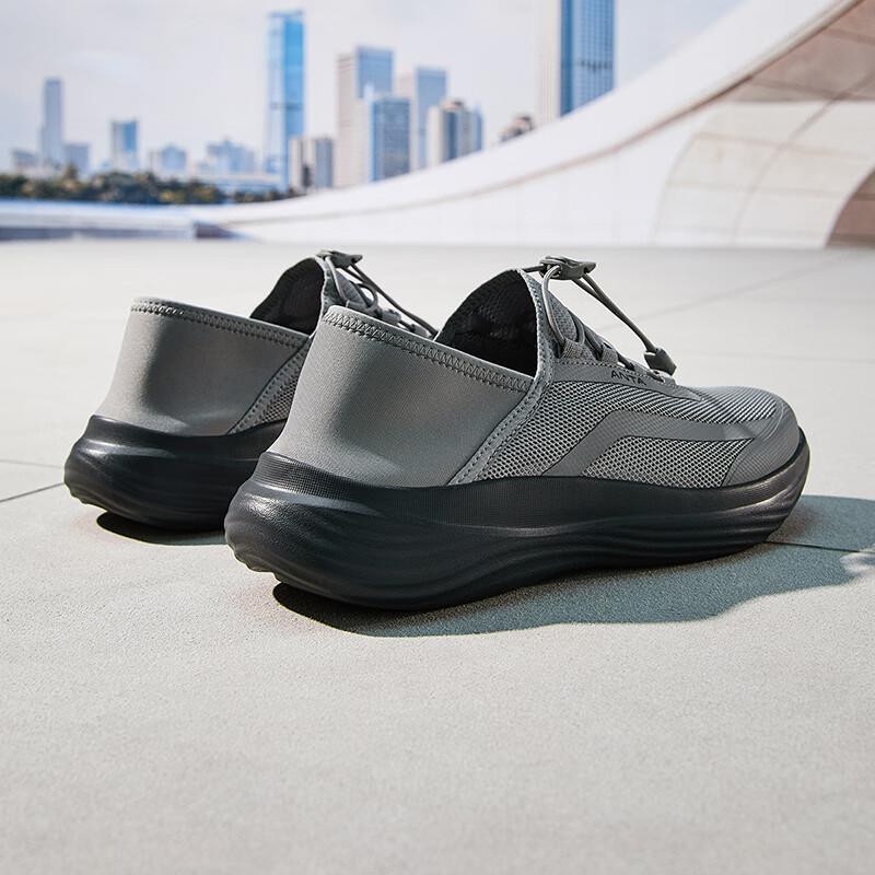 New Anta Abrasion Resistant Slip Resistant Low Top Training Shoes Men's Gray 912527776-3