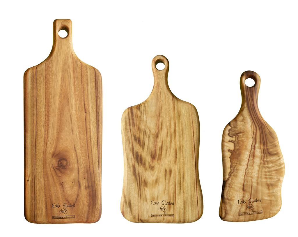Fabslabs FAB SLABS Cutting Board Paddle Natural Wood Camphor Tree (Small)