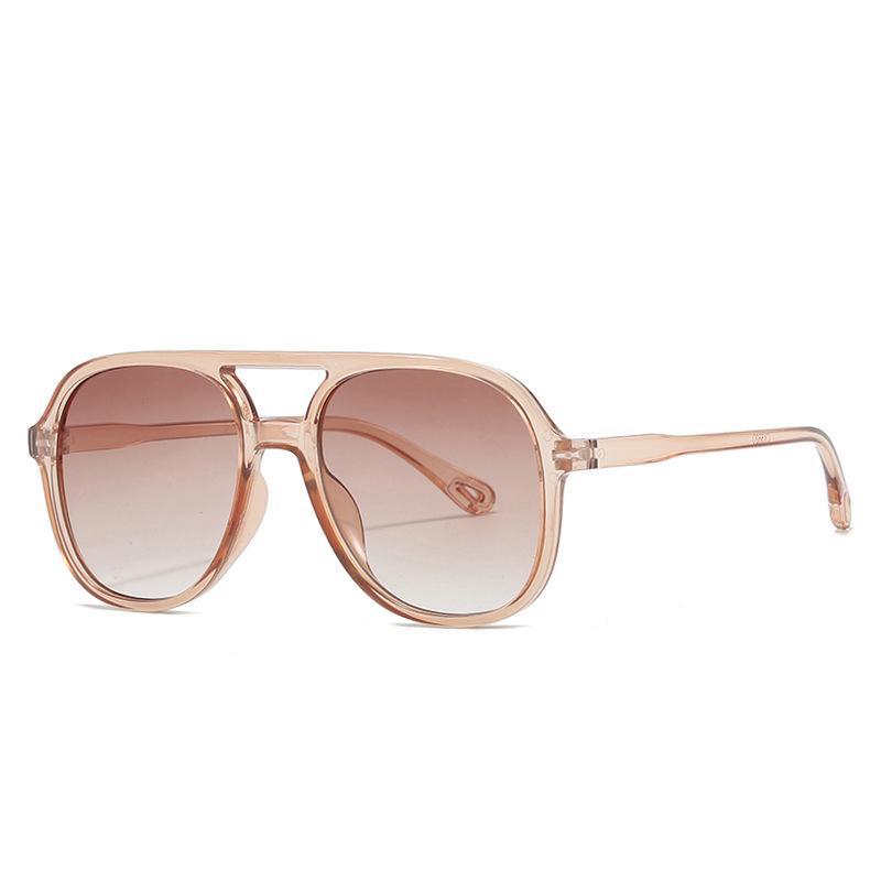 Non-polarized Fashion Large Frame Women's Sunglasses Toad Design Leopard Double Beam Sunglasses for Men Goggles Fishing Driving Sunshine