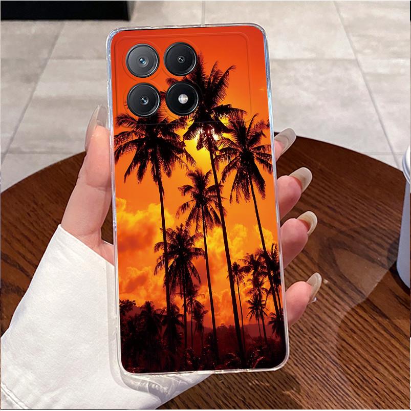 Case Poco X6 Pro 5G/Poco X6 5G Clear Luxury Cute Love Rabbit Funny Soft Silicone Phone Case PocoX6 X6Pro Transparent Back Cover