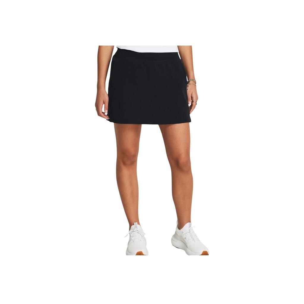 Under Armour UA Drive Solid Mid-Rise Fitted Skort Damen Skorts Schwarz 1383162-001