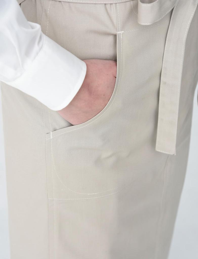 Bib Apron White Free [Seven Uniform] CT2393-0