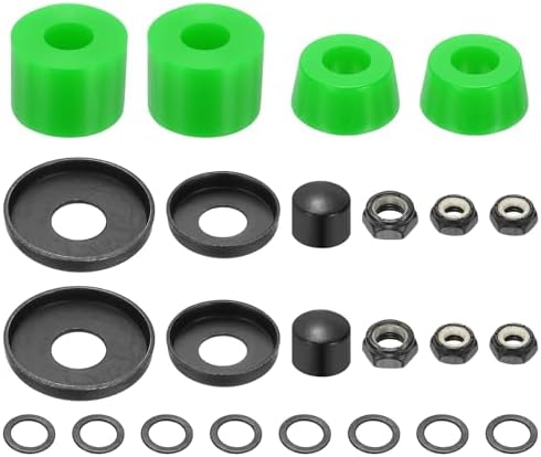YELARXI Polyurethan Skateboard Bushings Truck Rebuild Long-Board Kit Unterlegscheiben Pivot Cup