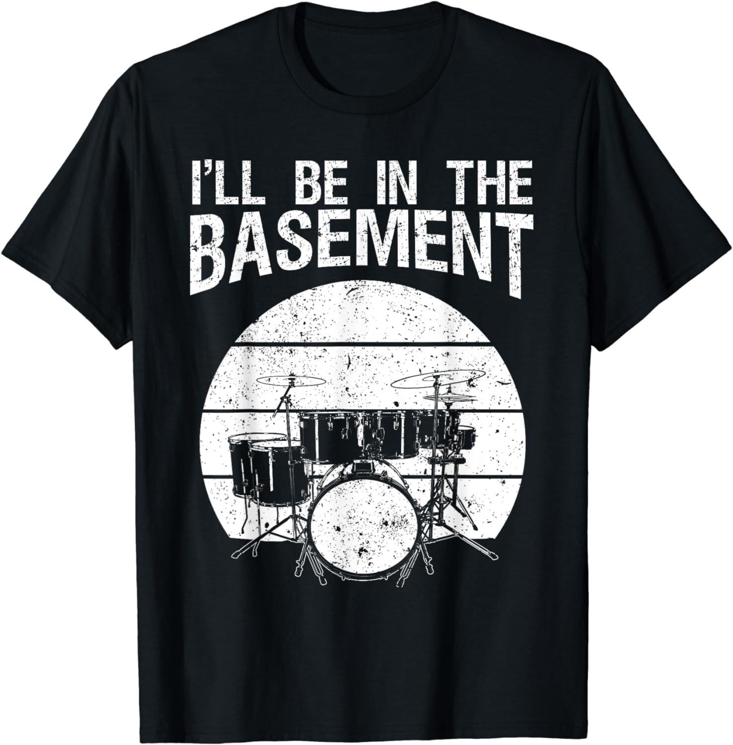 Funny Drummer Art For Men Women Drum Set Drumming Lovers Gift Unisex T-Shirt S разноцветный