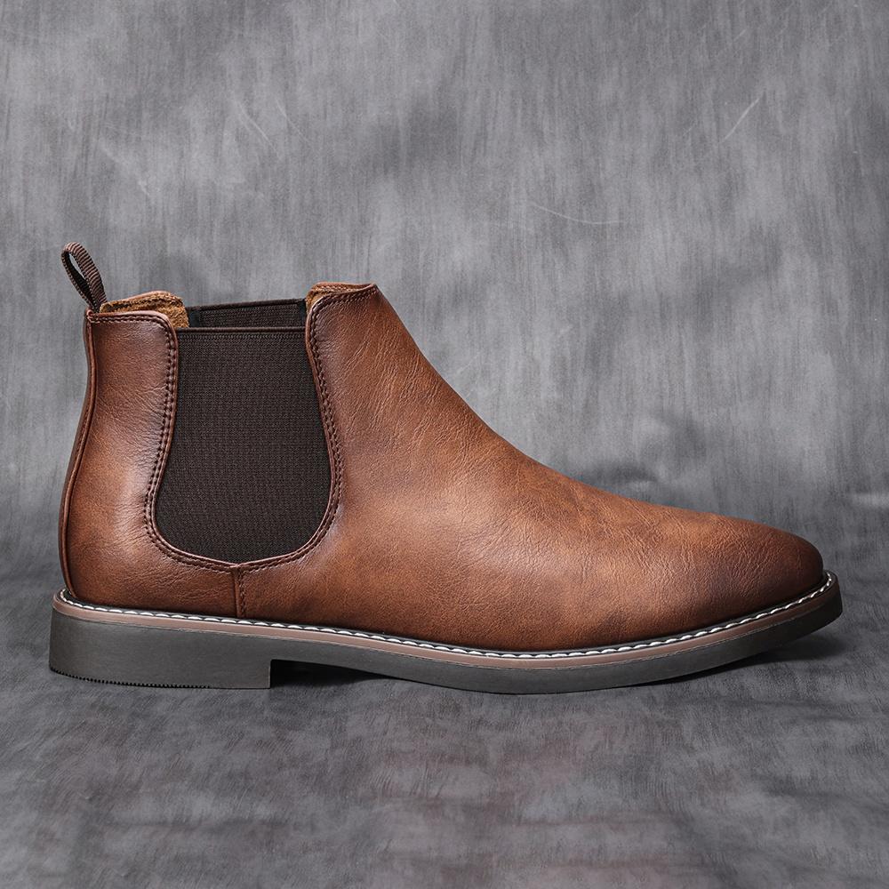 Stiefeletten Lässig Marke Retro 2026 Mode Bequem Chelsea Boots