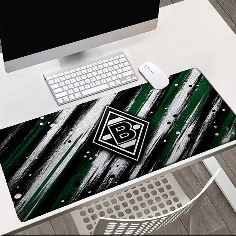 Green And Silver Abstract   Mouse pad Office Desk Mat, Gaming Mouse Pad Mousepad, keyboard pad,Heavy-Duty Non-Slip Rubber Backing, Gift