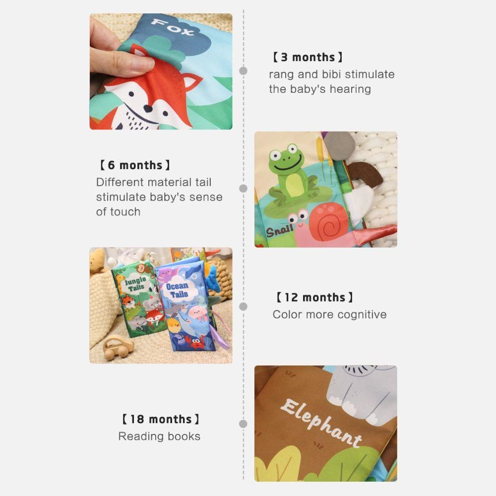 Parent-child Baby Cloth Book Sound Paper Puzzle Cloth Book  Intelligence Development