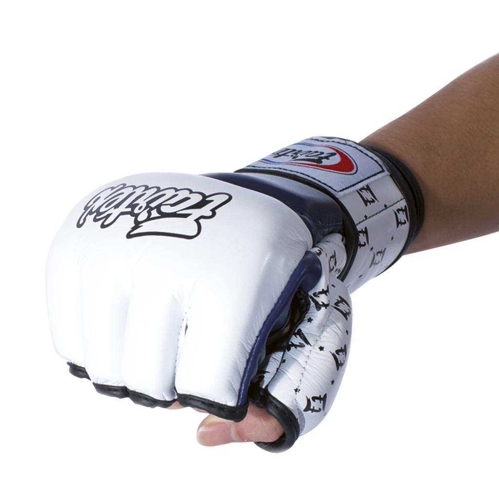 Fairtex MMA Sparring Gloves FGV17 (L, White/Black)