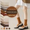 Women's Mid-calf Autumn Socks, Pure Cotton, Retro Brown, Versatile Warm Colors for Autumn and Winter