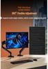 360° Rotating Adjustable Computer Monitor Stand with Mechanical Arm
