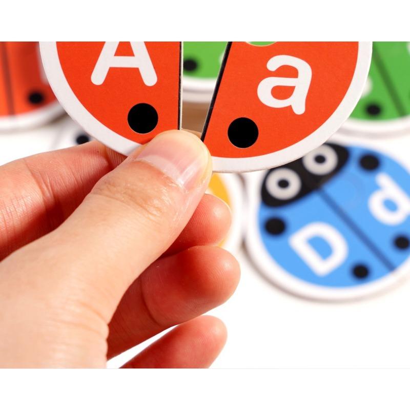 Enlightenment Alphabet Cognition Children Puzzle Early Education Animal Words Matching Card Pair Touch Board Game Toys