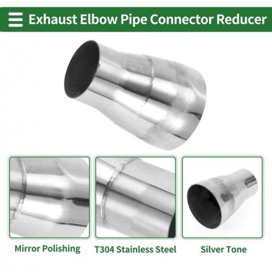 Mandrel Exhaust Pipe Adapter Concentric Reducer 2" OD To 3" OD 4" Length New