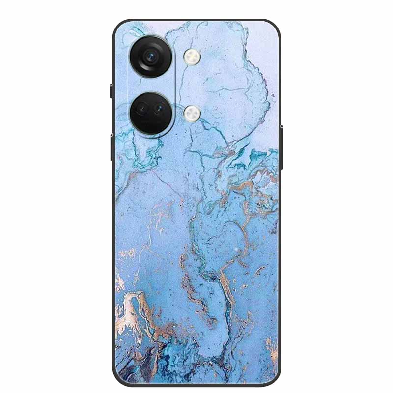 For One Plus Nord3 5G Case Silicone Painted Soft Protective Covers for OnePlus Nord 3 5G Phone Cases 1+ Nord3 TPU Coques Marble
