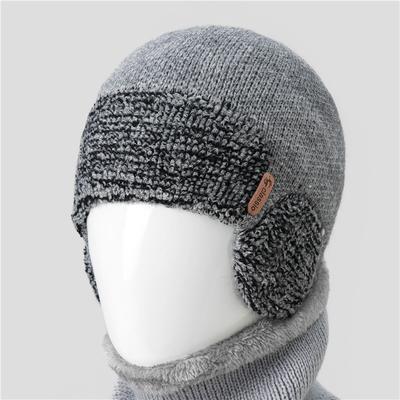 Hut Herbst und Winter Vielseitiger Wollhut Gestrickter Hut Warmer Gehörschutzhut Pulloverhut Stirnband Hut Kältehut Herren