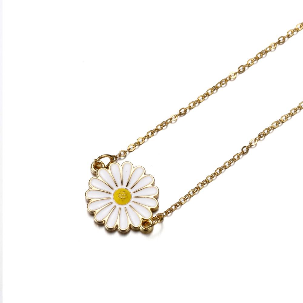 5Pcs/Lot Double Hole Alloy Enamel Flower Charms Pendants Jewelry Connectors for DIY Bracelet Earrings Necklace Jewelry Making